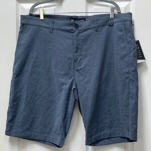 Travis Mathew Slate Blue Flat Front Shorts